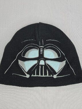 Star Wars Darth Vader Beanie | Kids Black Knit Hat | One Size